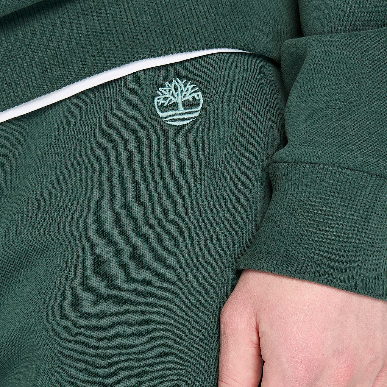 Joggers con Rovescio Spazzolato Exeter River da Uomo in verde scuro - 3