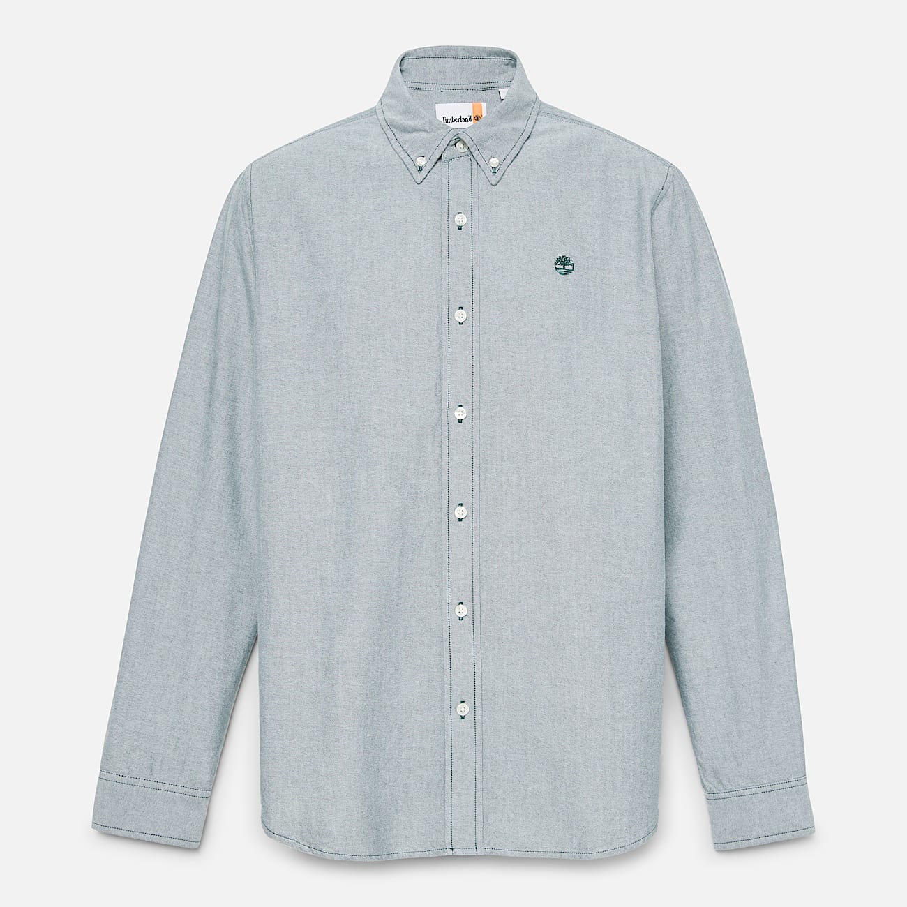Oxford Striped Shirt for Men in Dark Green - 5