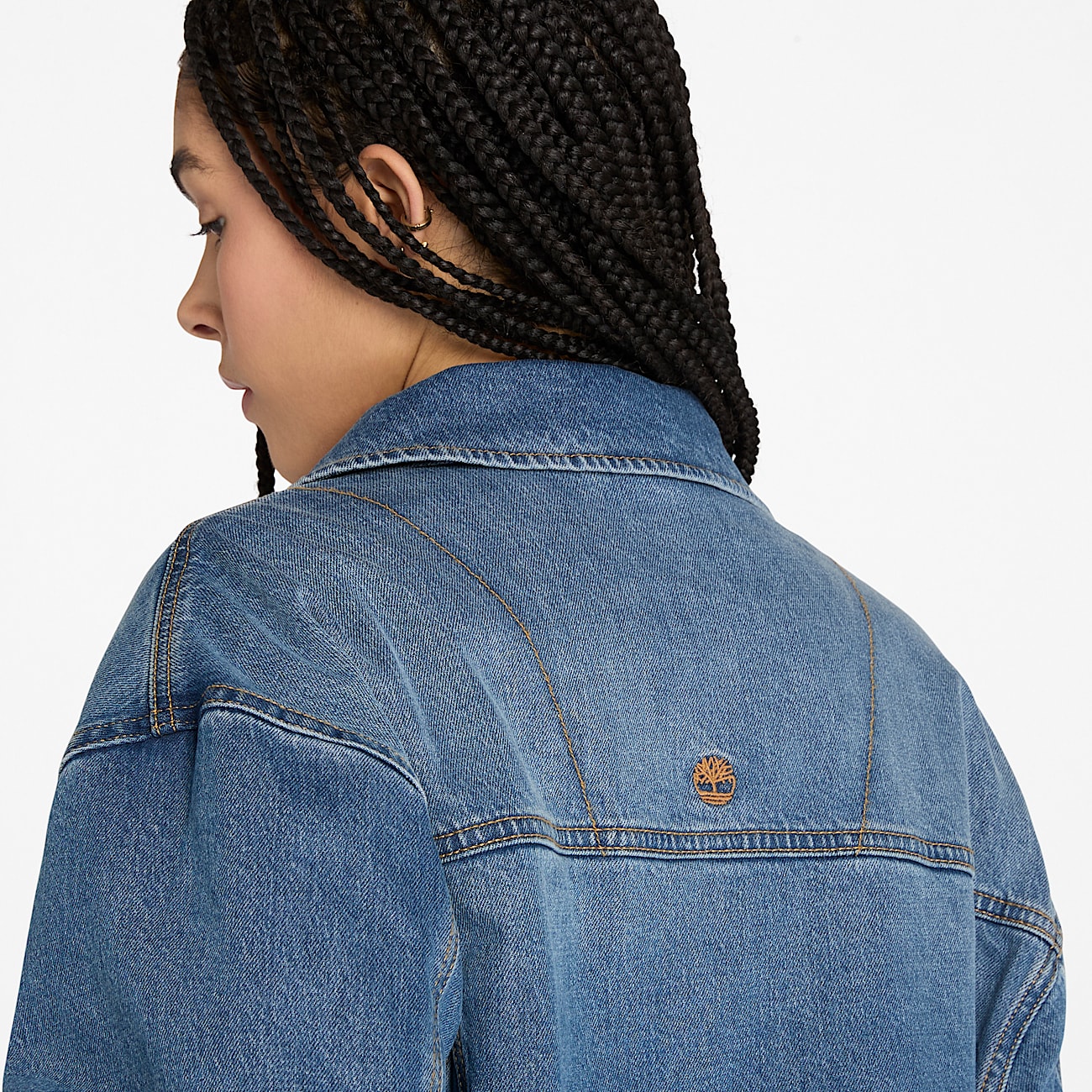 Veste isolante Denim Archive pour femme en bleu - 3