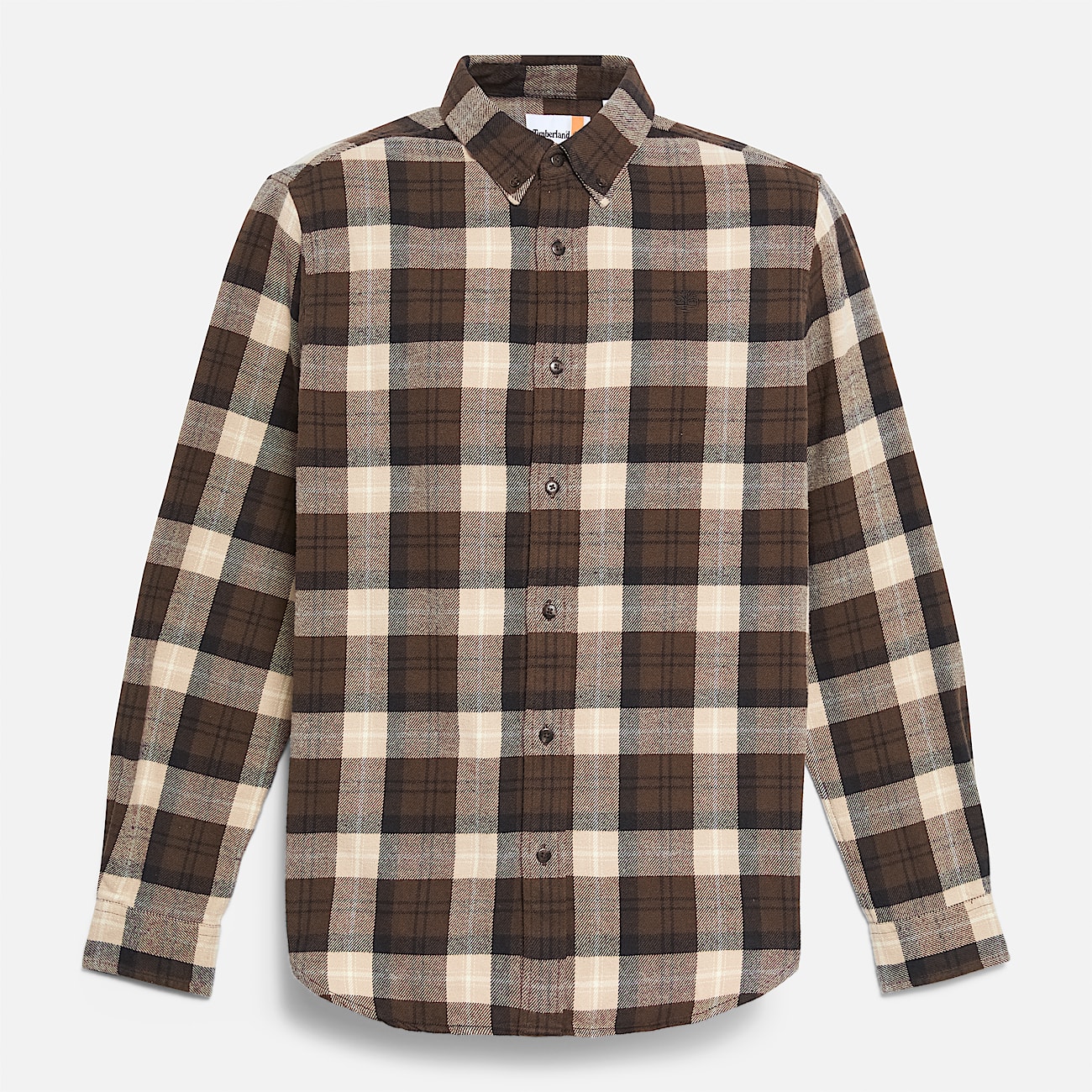 Checked Flannel Shirt for Men in Brown - 5