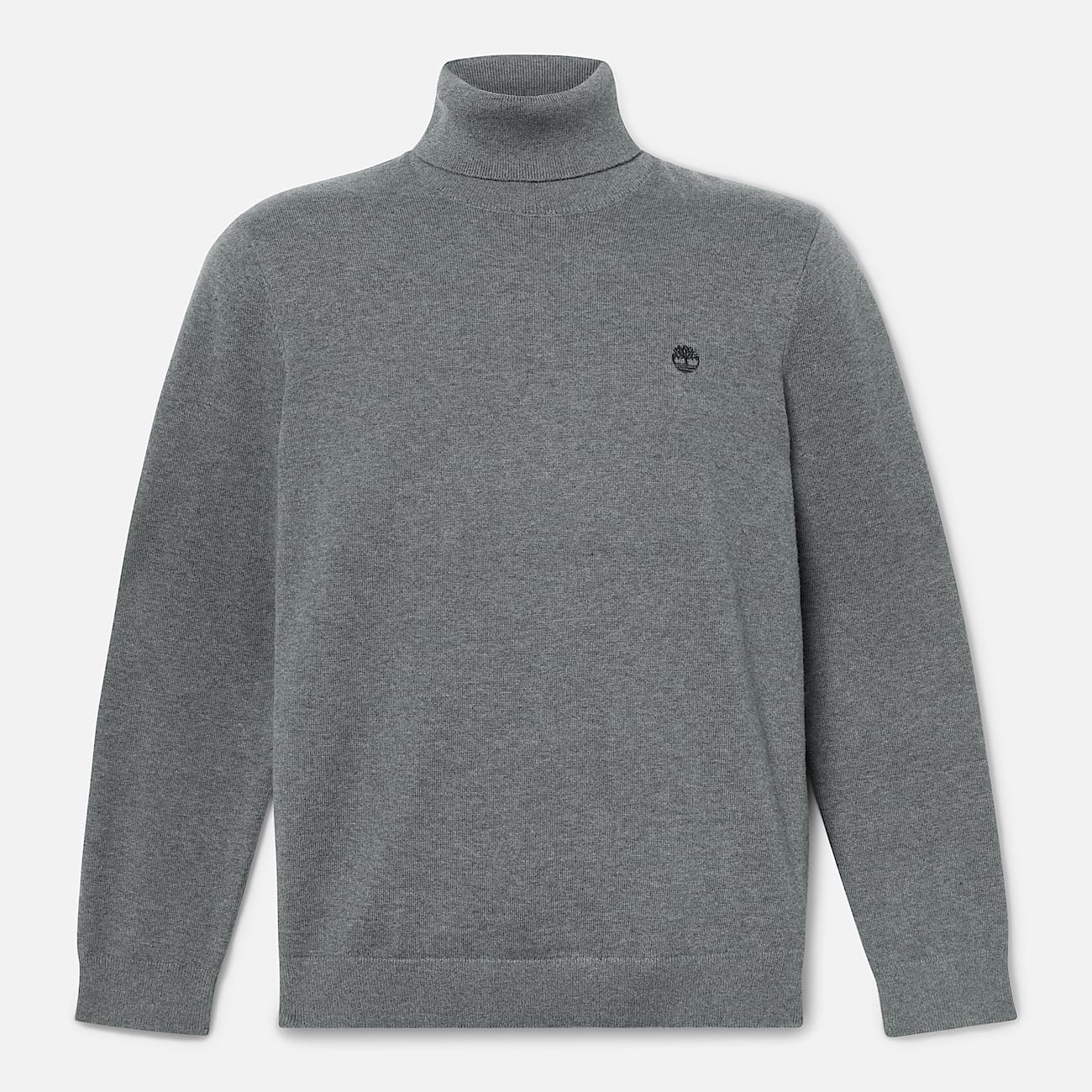 Williams River Turtle Neck Cotton Jumper for Men in Dark Grey - 5