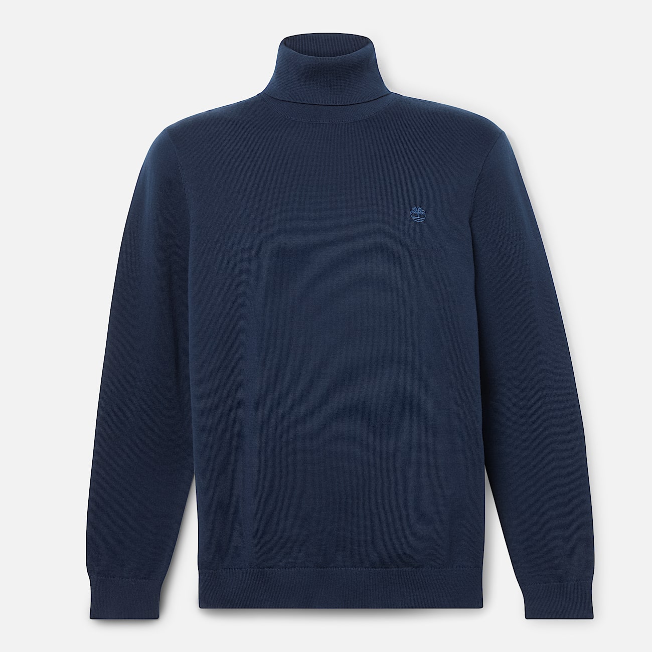 Williams River Turtle Neck Cotton Jumper for Men in Dark Blue - 4
