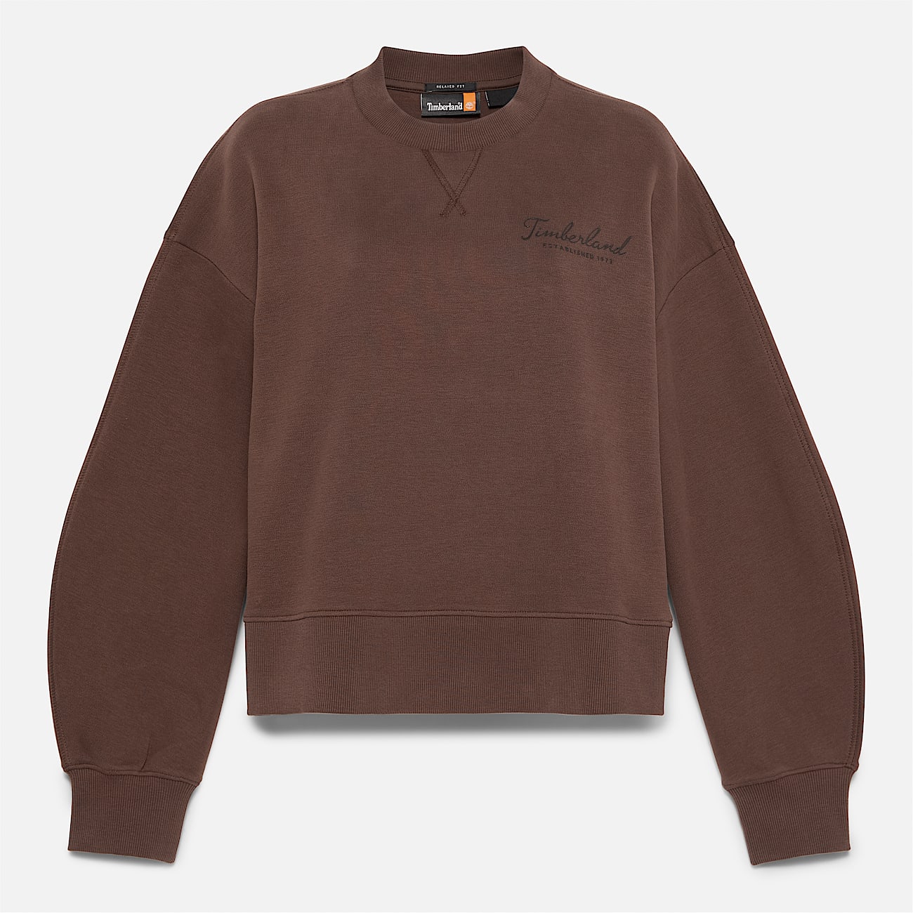 Lush Comfort Crewneck Sweatshirt for Women in Brown - 5