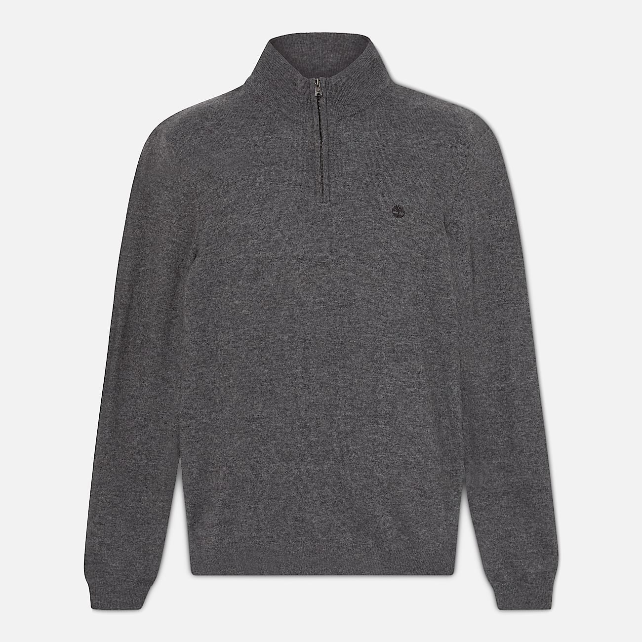 Cohas Brook Pullover aus Merinowolle mit 1/4-Reißverschluss für Herren in Grau - 5