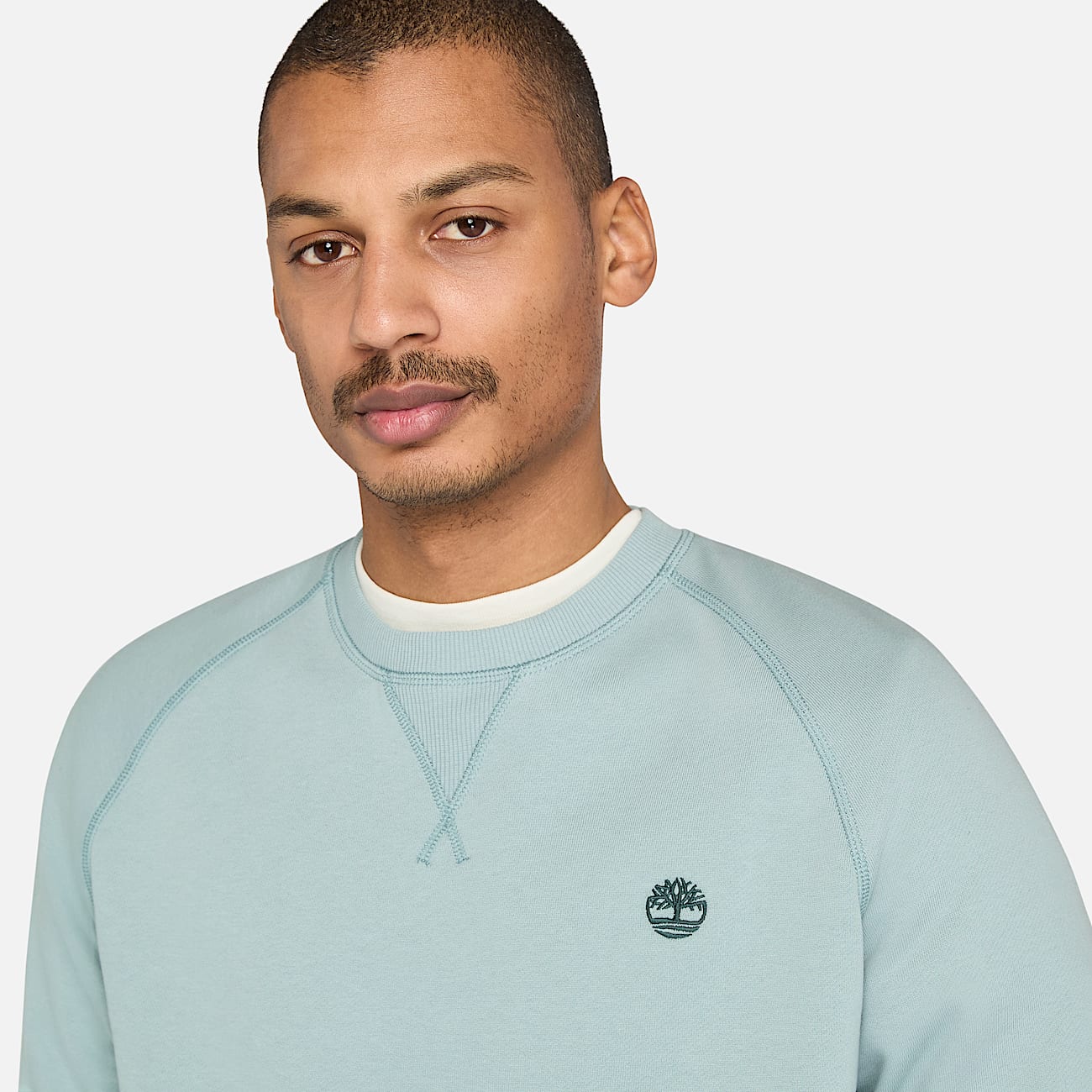 Exeter River Brushed Back Crewneck Sweatshirt for Men in Grey - 3