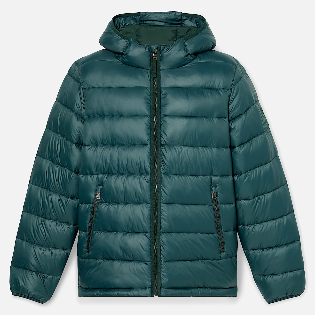 Chaqueta Garfield acolchada, impermeable y resistente para hombre en verde oscuro - 6