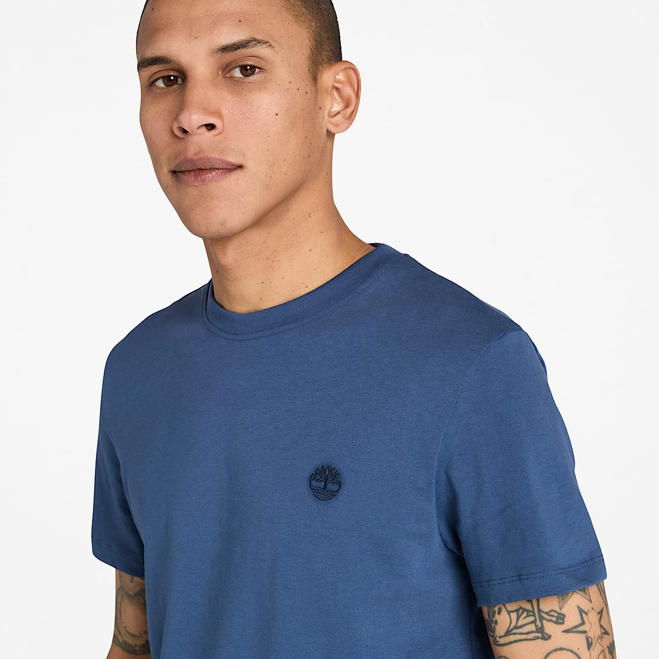T-shirt a Maniche Corte Dunstan River da Uomo in blu scuro - 3