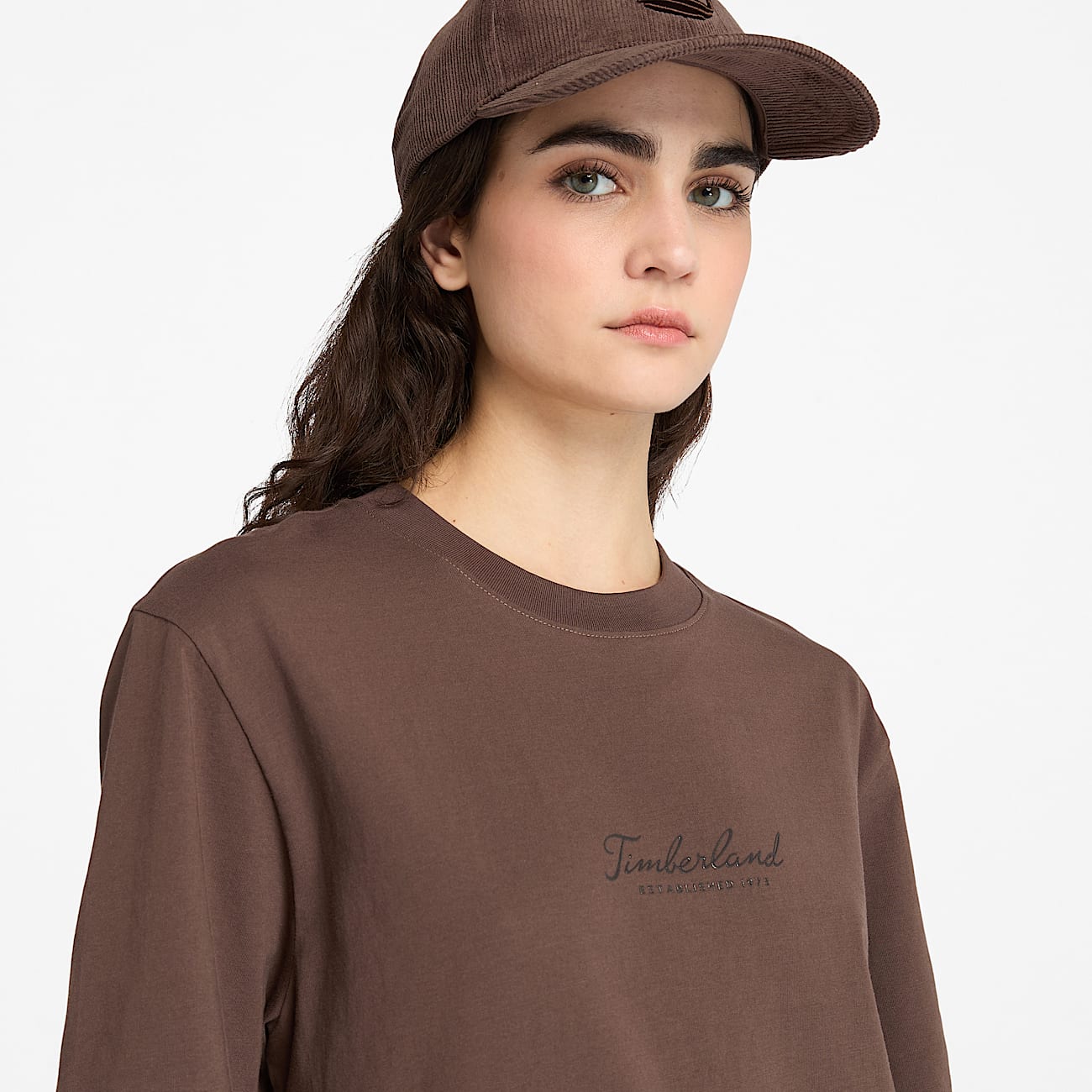T-shirt a Maniche Corte Lush Comfort da Donna in marrone - 3
