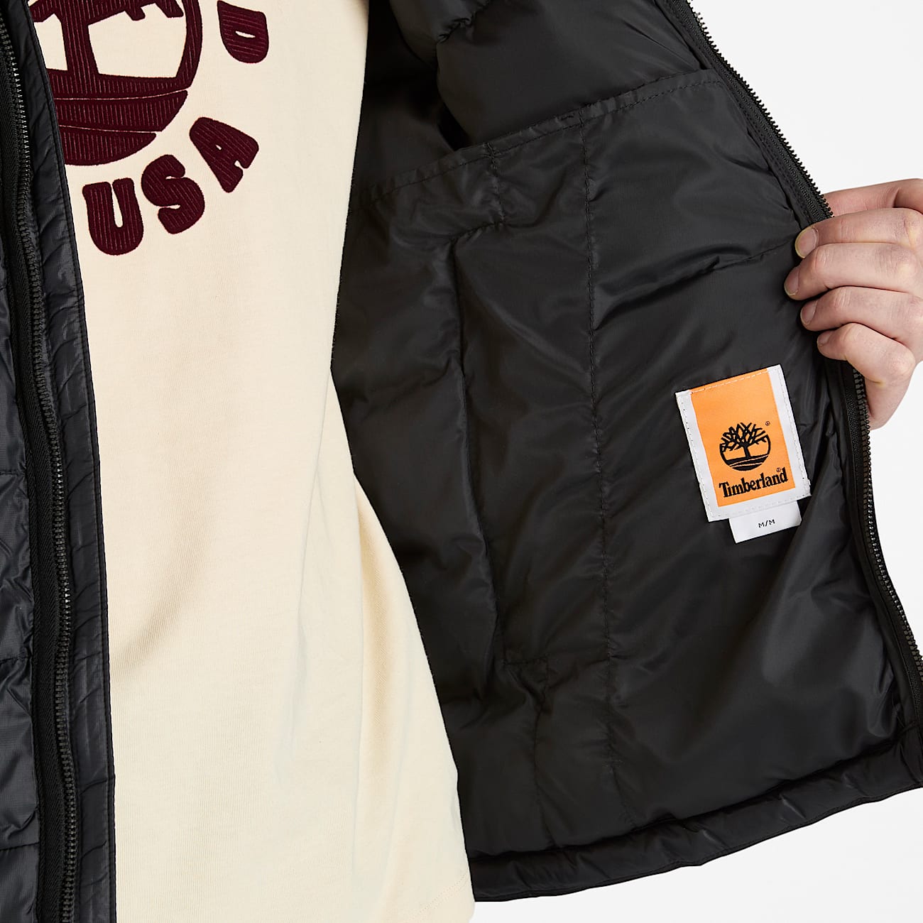 Doudoune déperlante et résistante Garfield pour homme en noir - 3