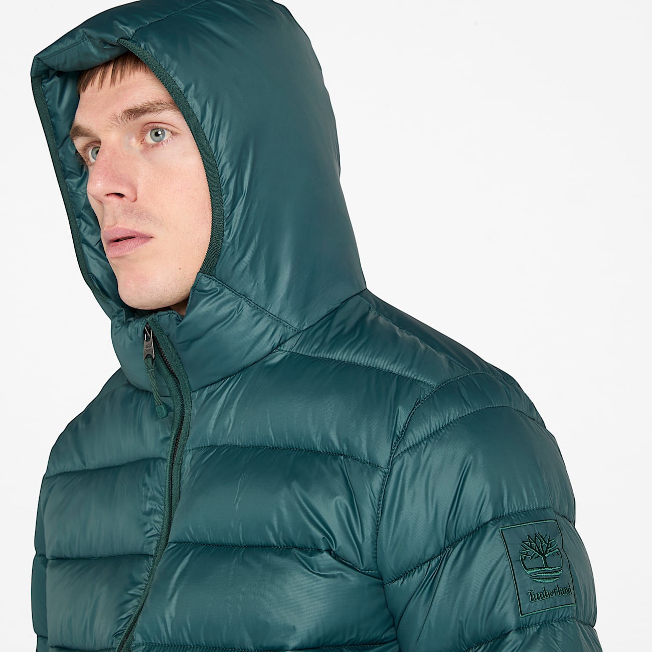Chaqueta Garfield acolchada, impermeable y resistente para hombre en verde oscuro - 4