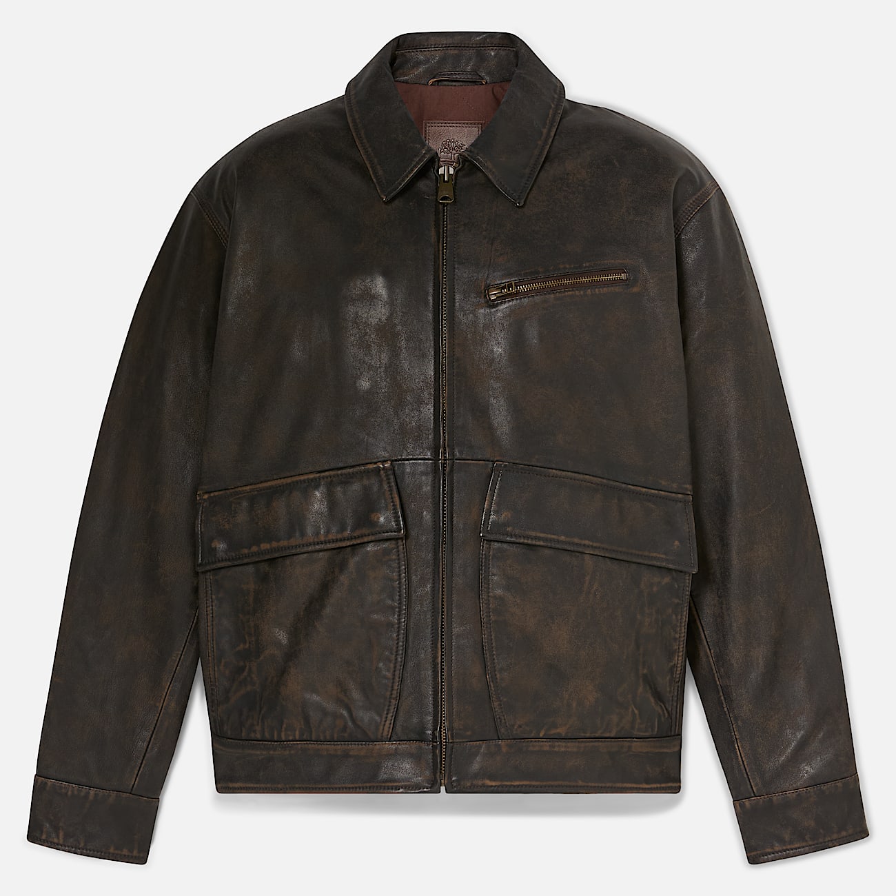 Giacca in Pelle Strafford da Uomo in grigio - 6