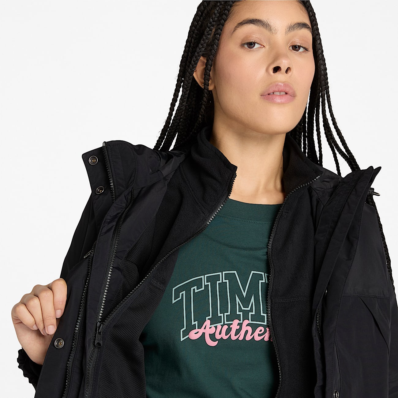 Giacca 3 in 1 Impermeabile Winnick da Donna in colore nero - 4