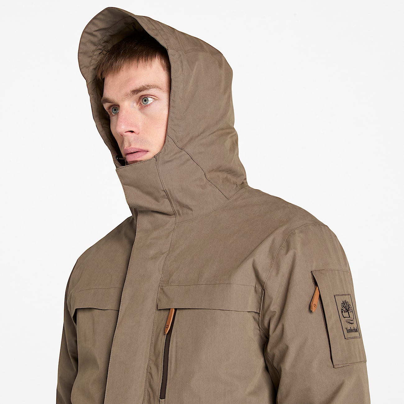Parka de plumón Wilmington para hombre en marrón - 4
