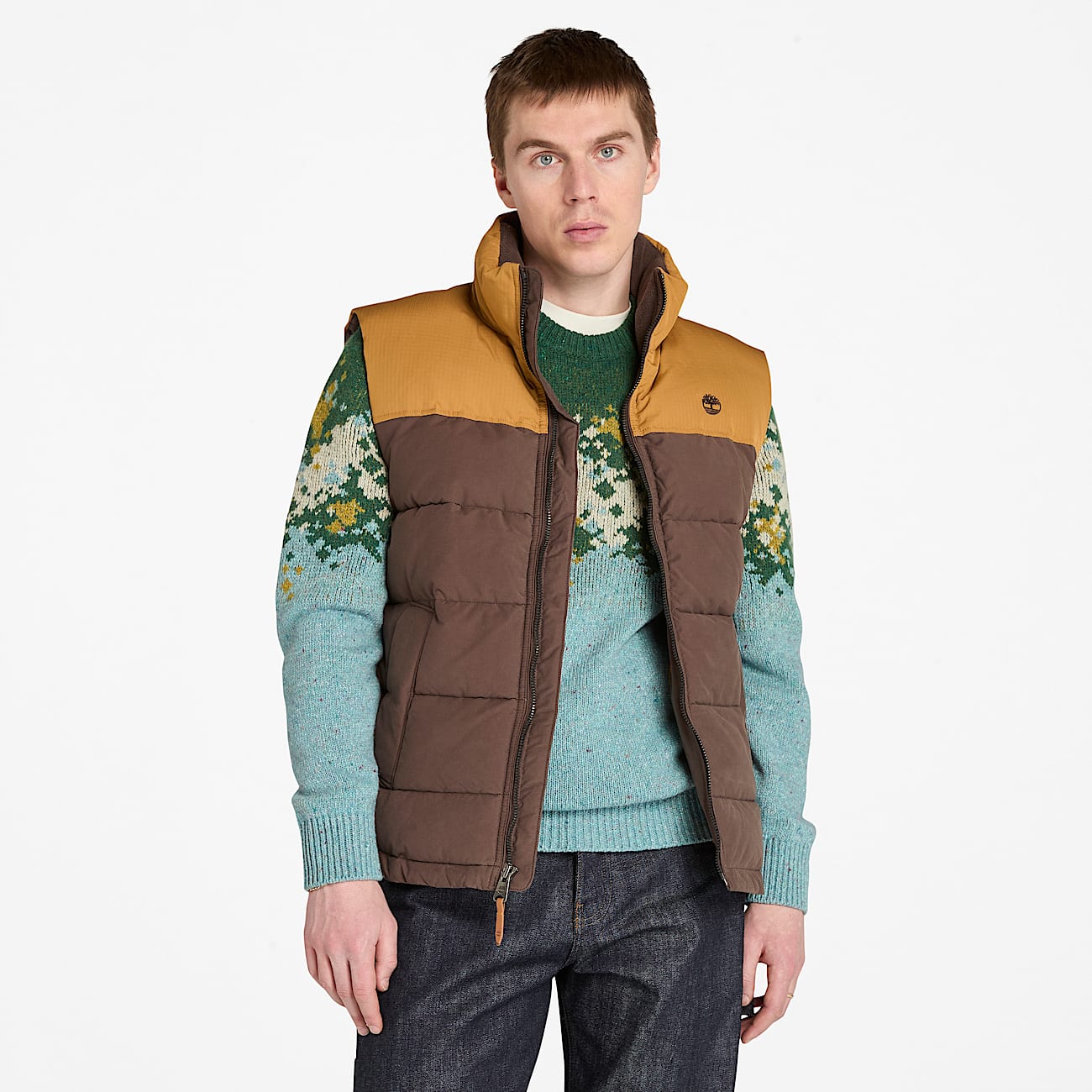 Colete Acolchoado Hidrorrepelente Duradouro Welch Mountain para Homem em castanho - 1