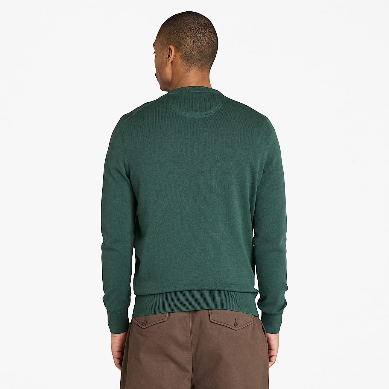 Williams River Cotton Jumper for Men in Dark Green - 4