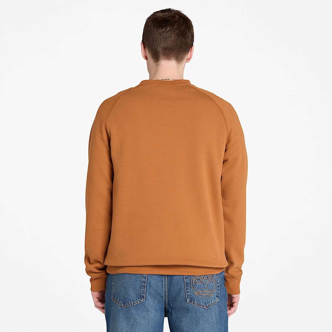 Exeter River Sweatshirt mit gebürsteter Rückseite und Rundhalsausschnitt für Herren in Braun - 4