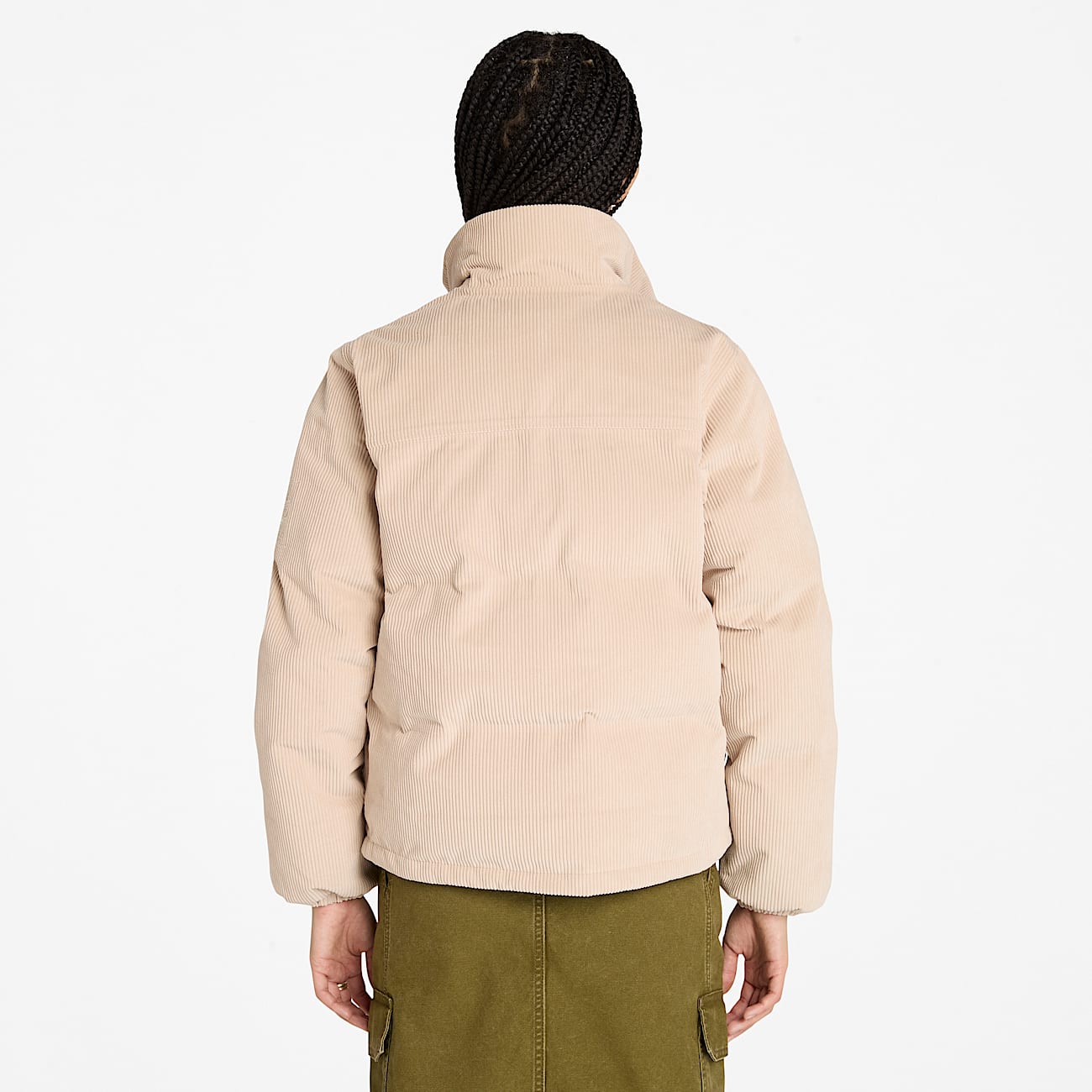 Chaqueta acolchada de pana impermeable Welch Mountain para Mujer en beis - 5