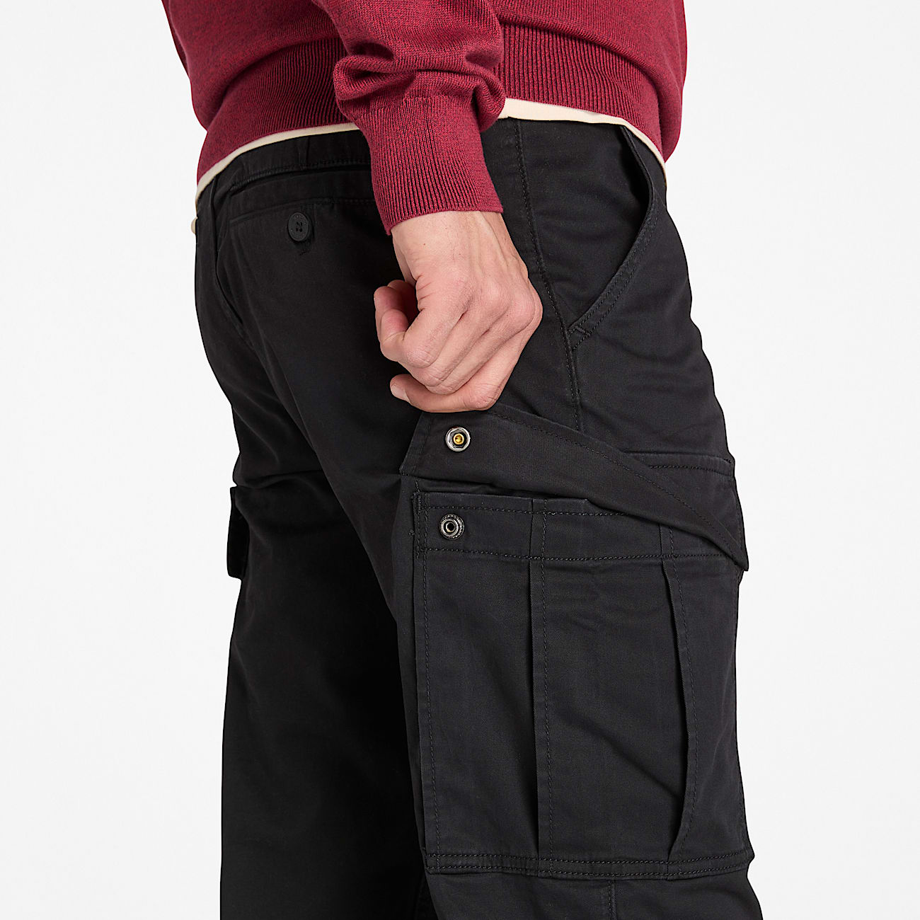 Pantaloni Cargo in Twill Timberland® Brookline da Uomo in colore nero - 3