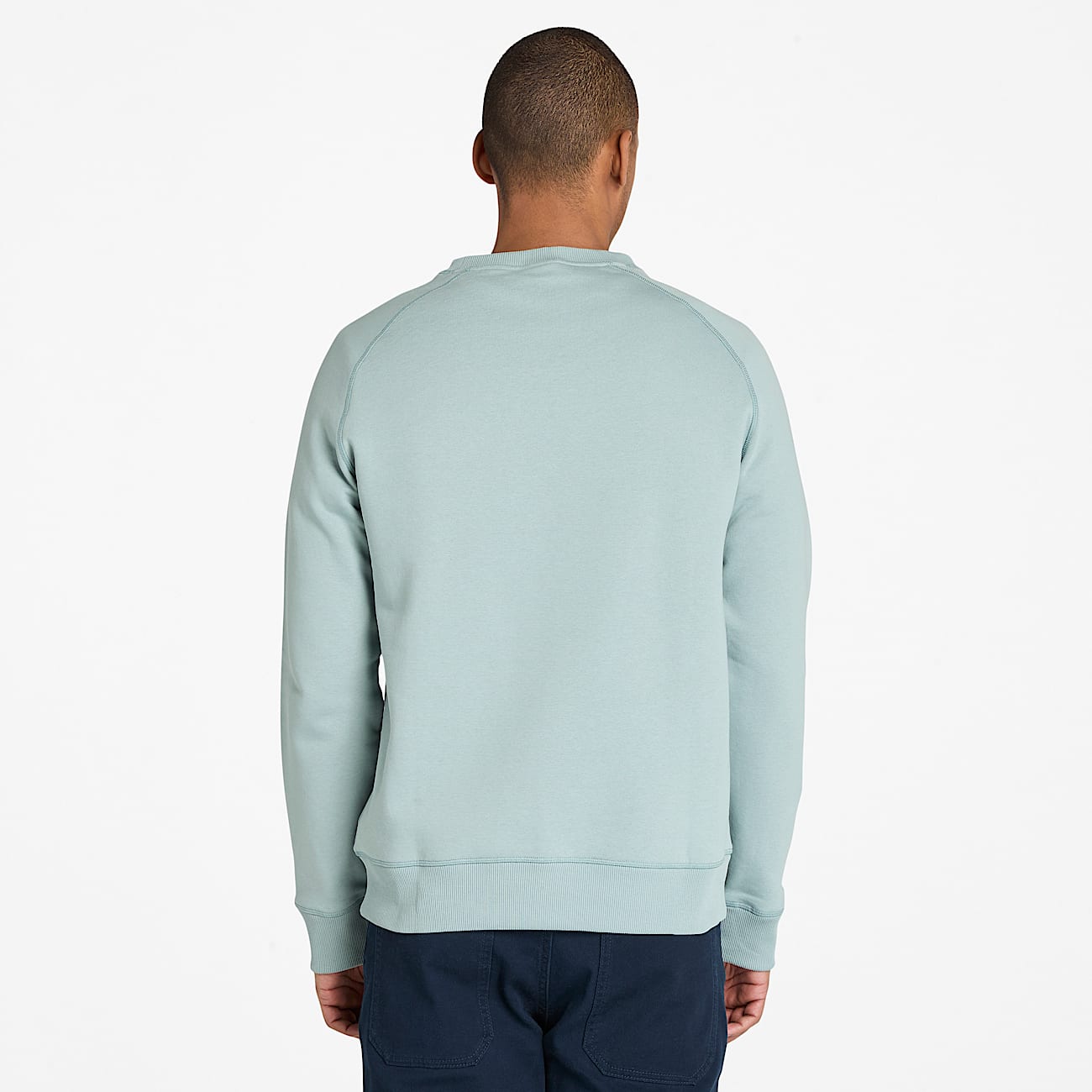 Exeter River Brushed Back Crewneck Sweatshirt for Men in Grey - 4