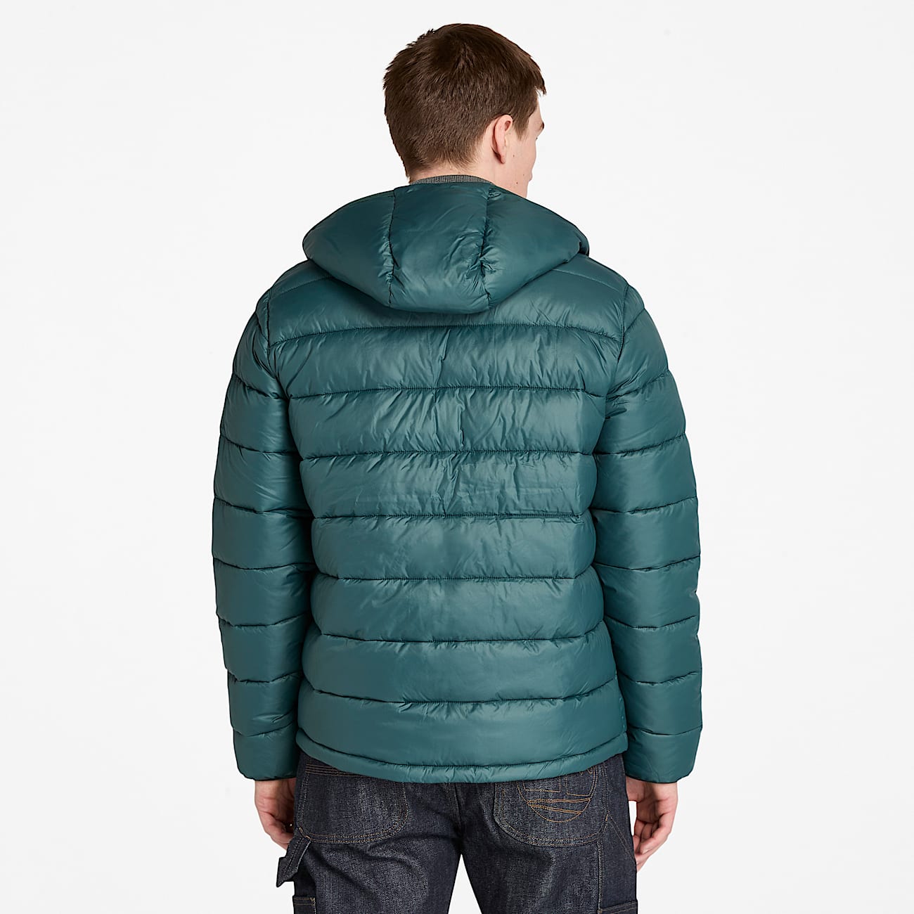 Chaqueta Garfield acolchada, impermeable y resistente para hombre en verde oscuro - 5