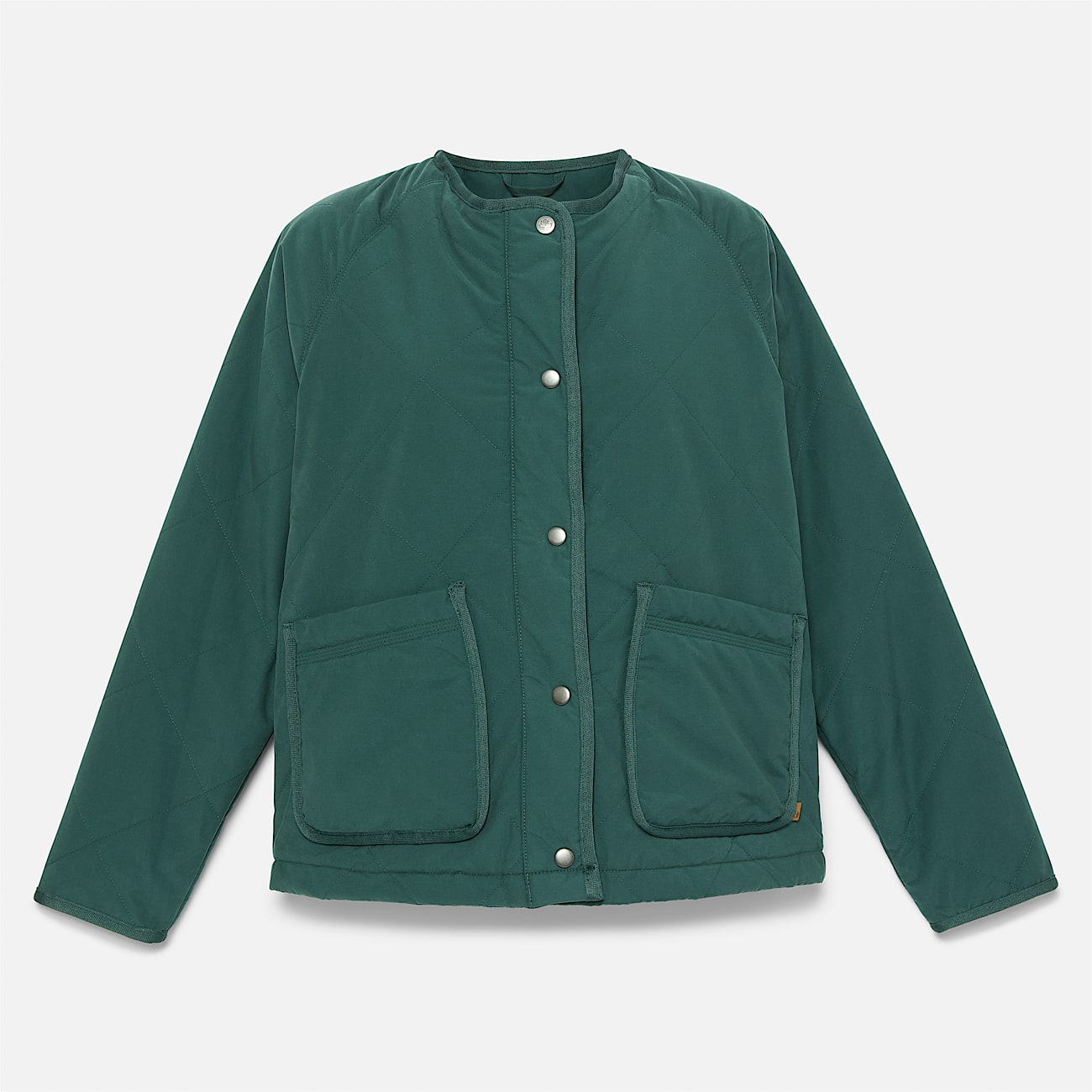 Chaqueta acolchada, impermeable y resistente para mujer en verde oscuro - 6