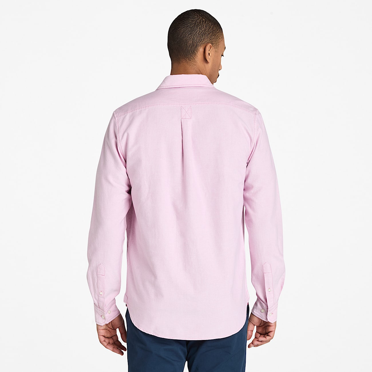 Camisa a Rayas Oxford para hombre en rosa - 4