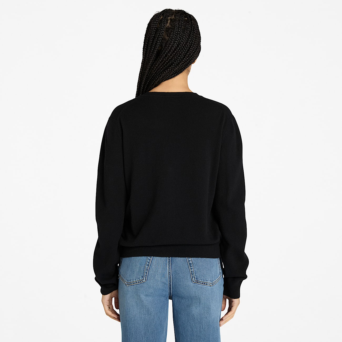 Timberland® Merino Cardigan for Women in Black - 4