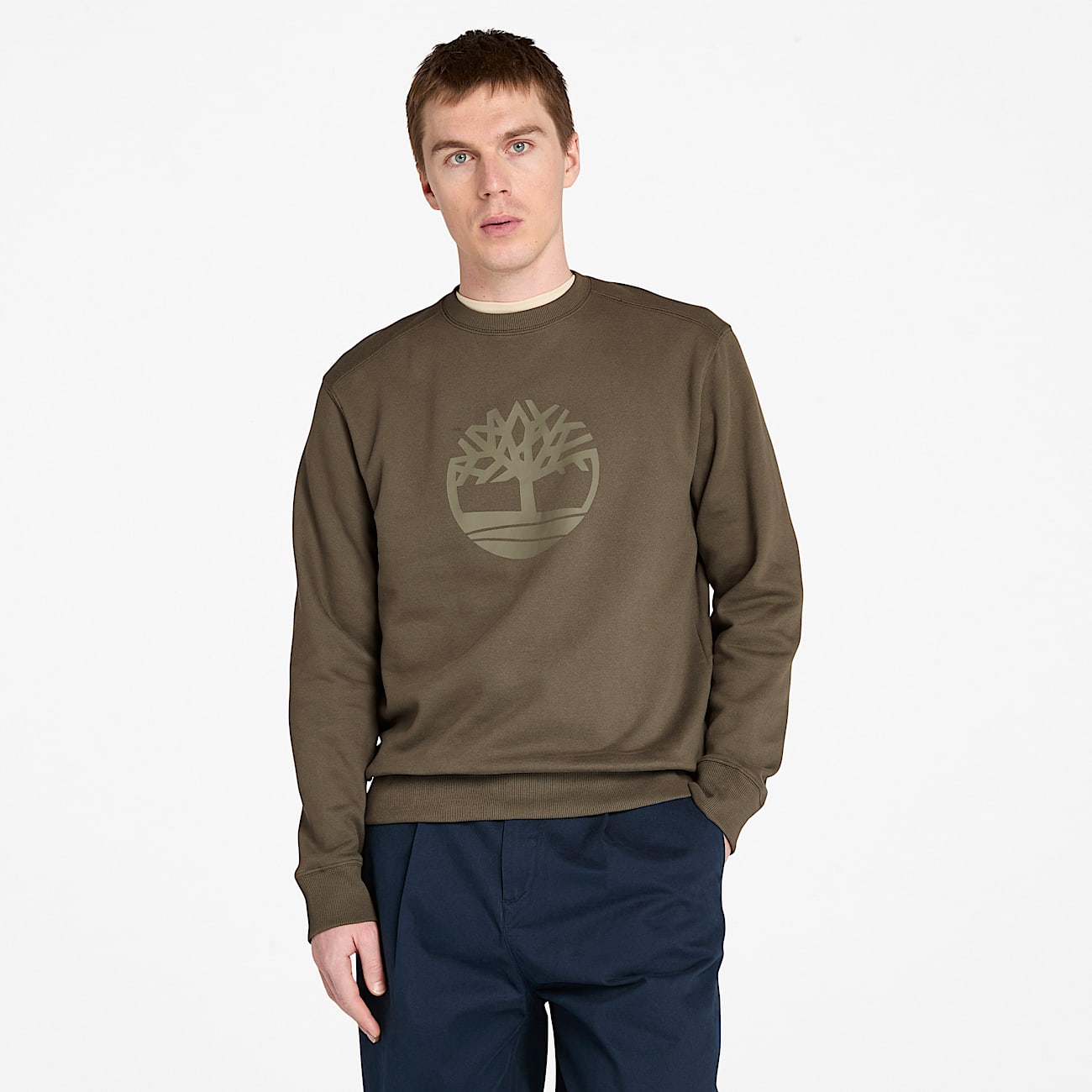 Kennebec River Crewneck Sweatshirt for Men in Green - 1
