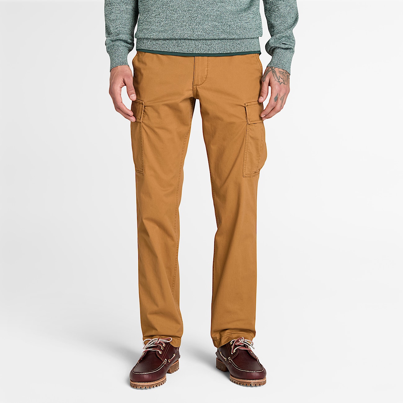Pantalon cargo en sergé Timberland® Brookline pour homme en Jaune Foncé - 1