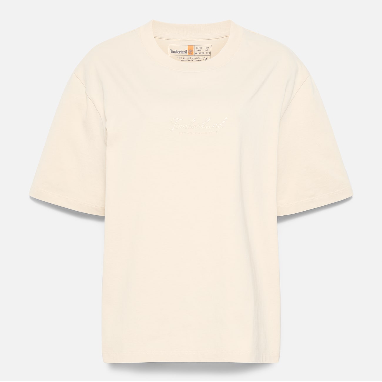 Lush Comfort Kurzarm-T-Shirt für Damen in Beige - 5