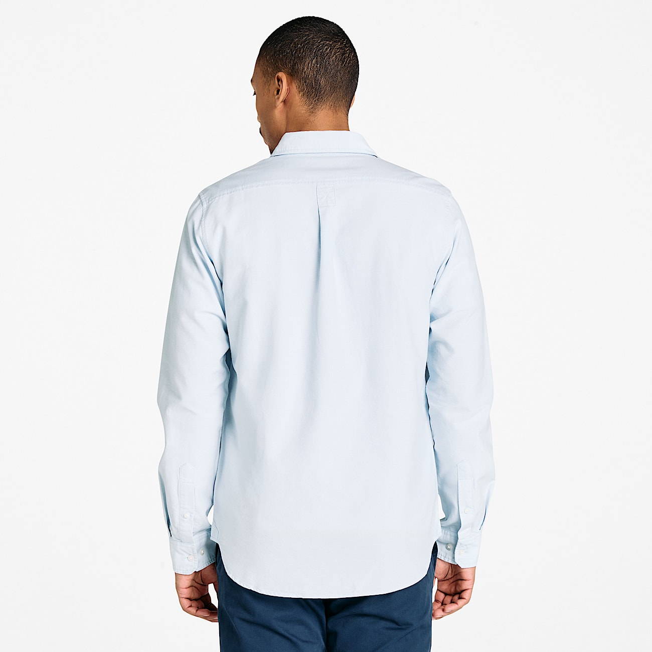 Oxford Striped Shirt for Men in Blue - 4