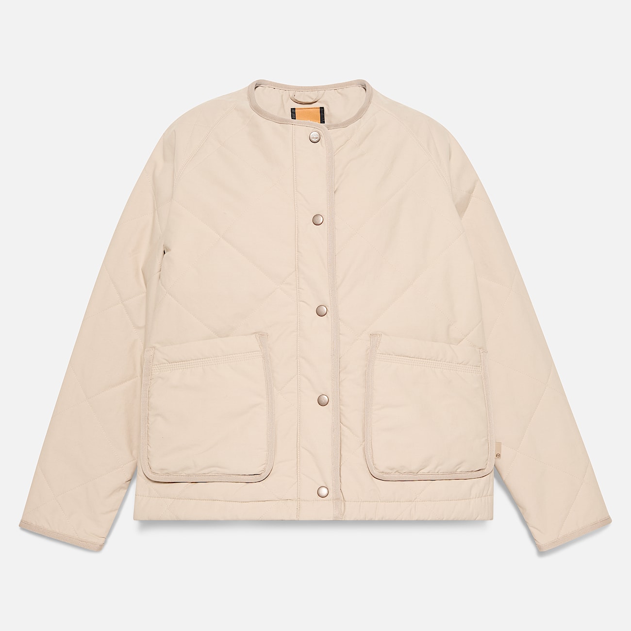 Chaqueta acolchada, impermeable y resistente para mujer en beis - 5