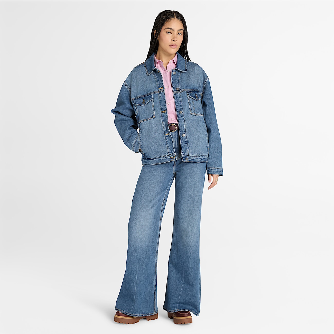 Veste isolante Denim Archive pour femme en bleu - 2