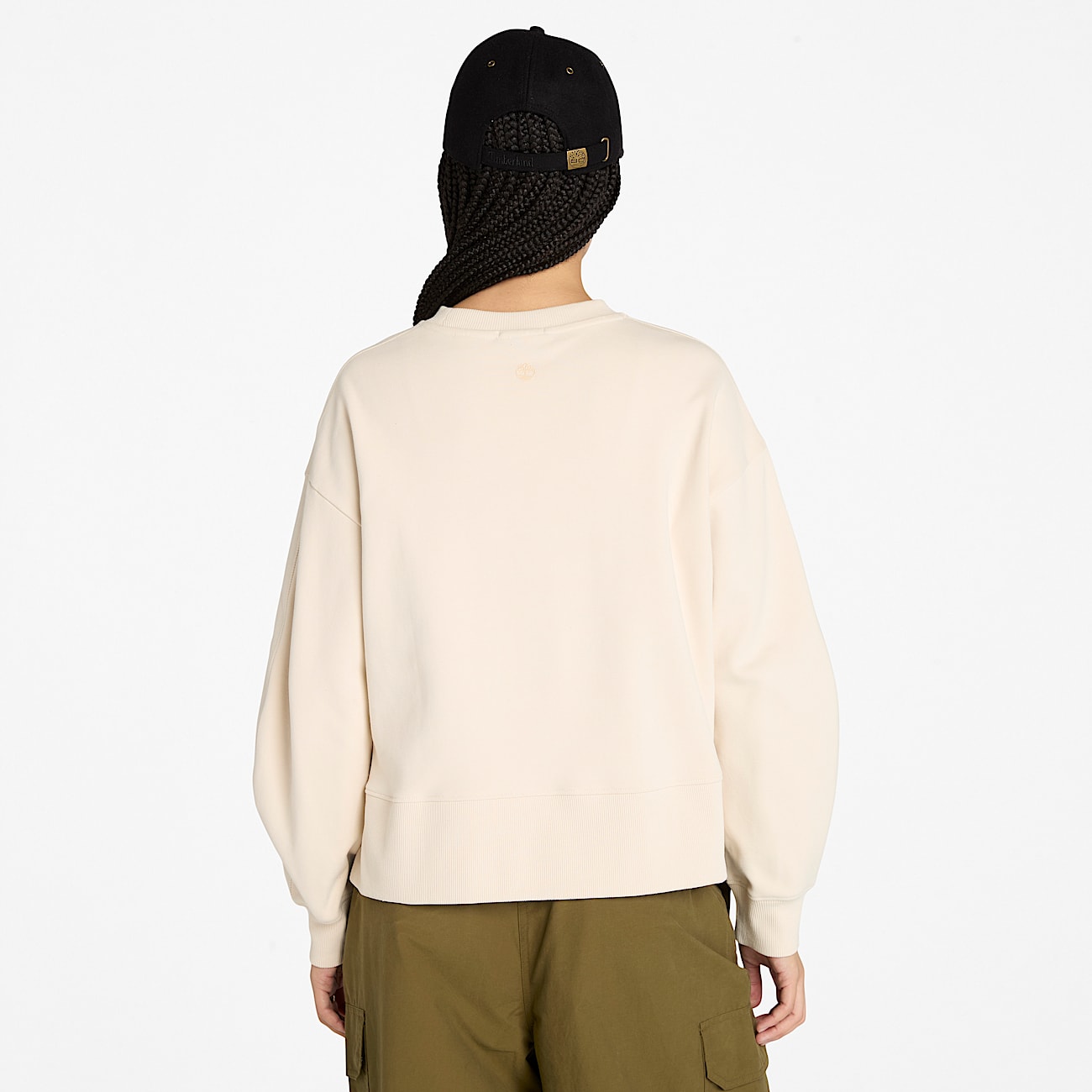 Lush Comfort Crewneck Sweatshirt for Women in Beige - 4