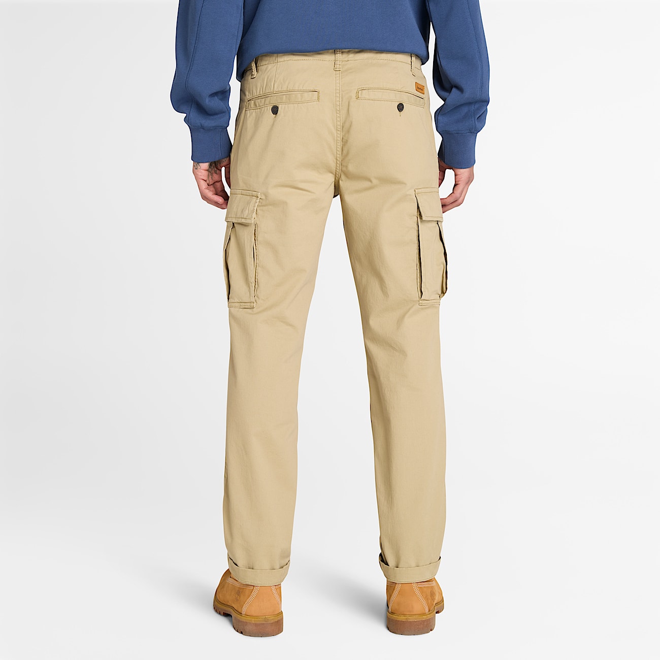 Pantalon cargo en sergé Timberland® Brookline pour homme en beige - 4