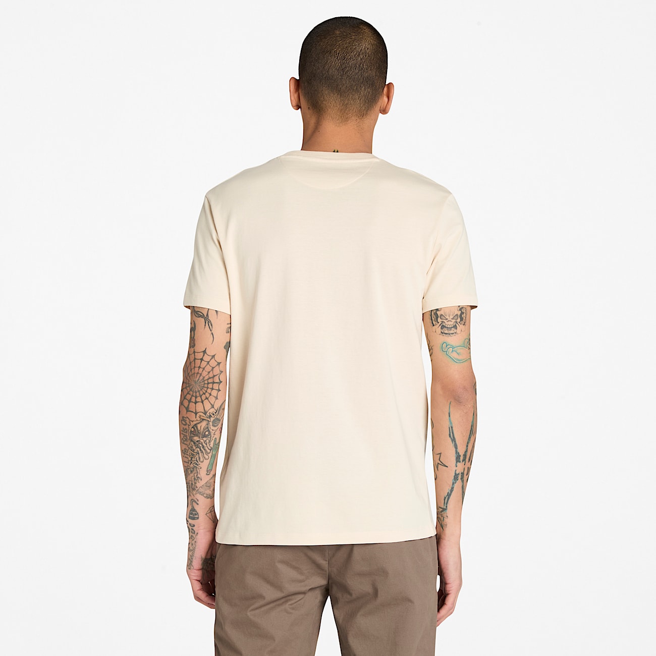 T-shirt a Maniche Corte Dunstan River da Uomo in beige - 4