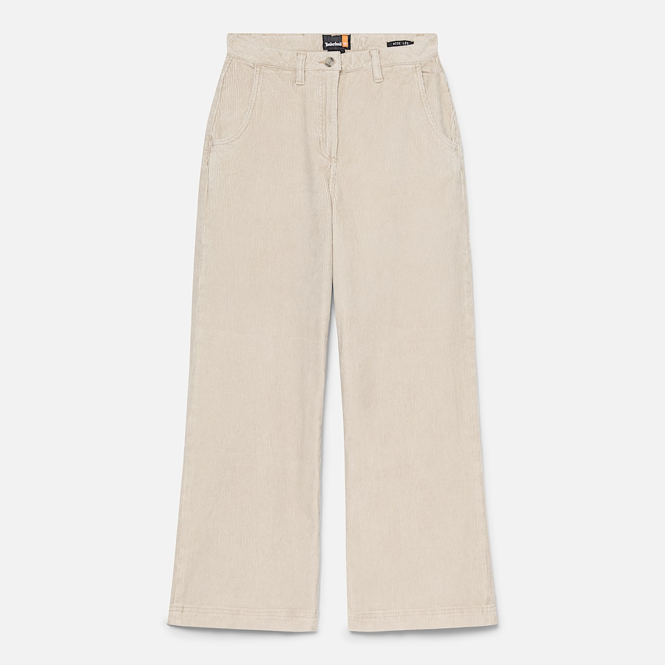 Washed Corduroy Wide-Leg Trouser for Women in Beige - 5