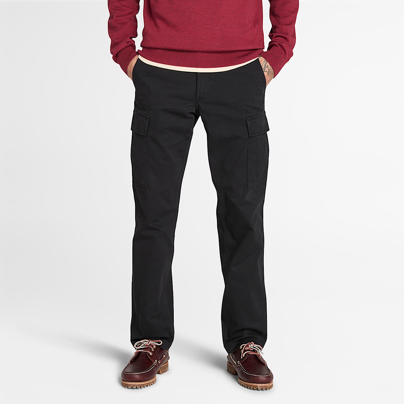 Pantaloni Cargo in Twill Timberland® Brookline da Uomo in colore nero - 1