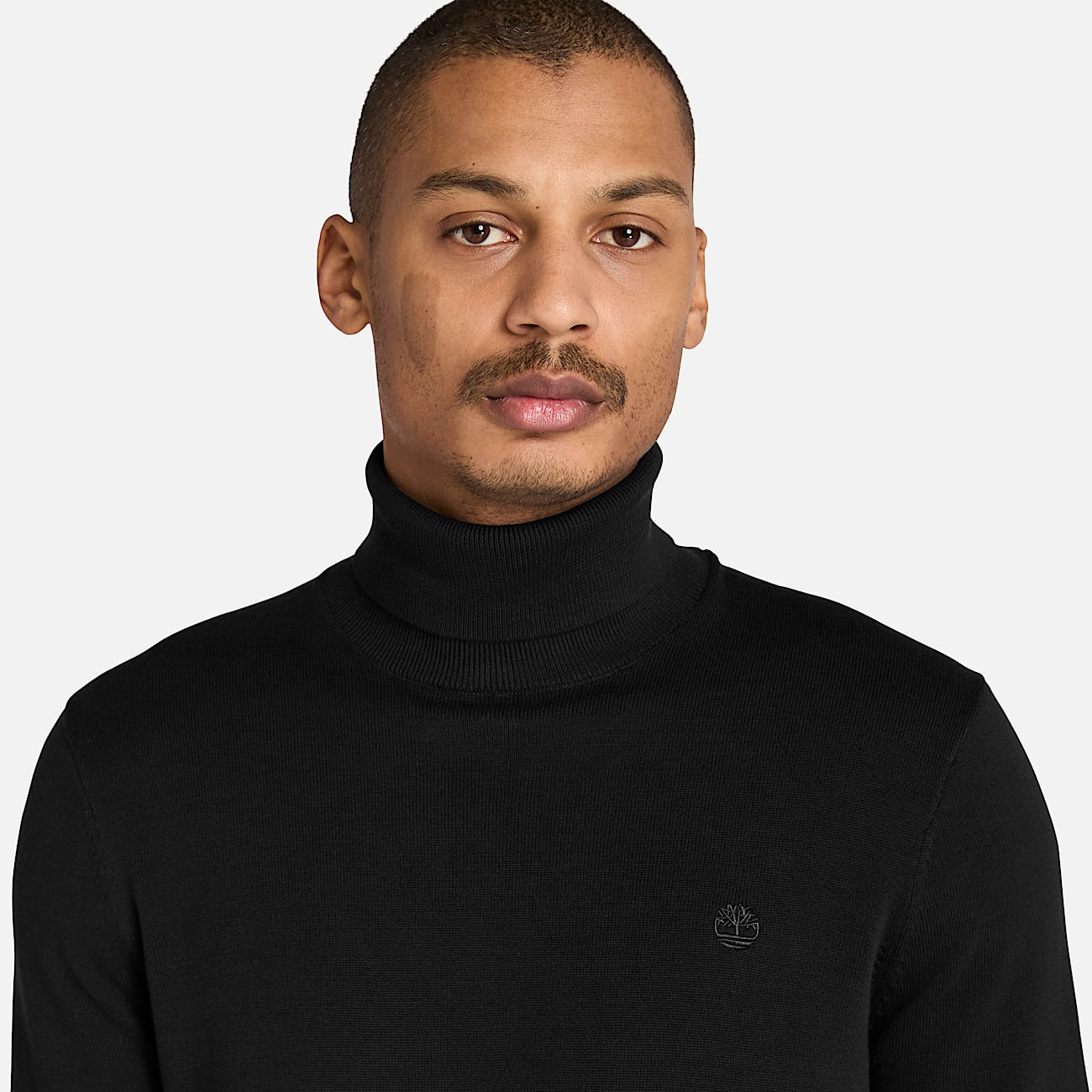Maglione in Cotone con Collo a Lupetto Williams River da Uomo in colore nero - 3