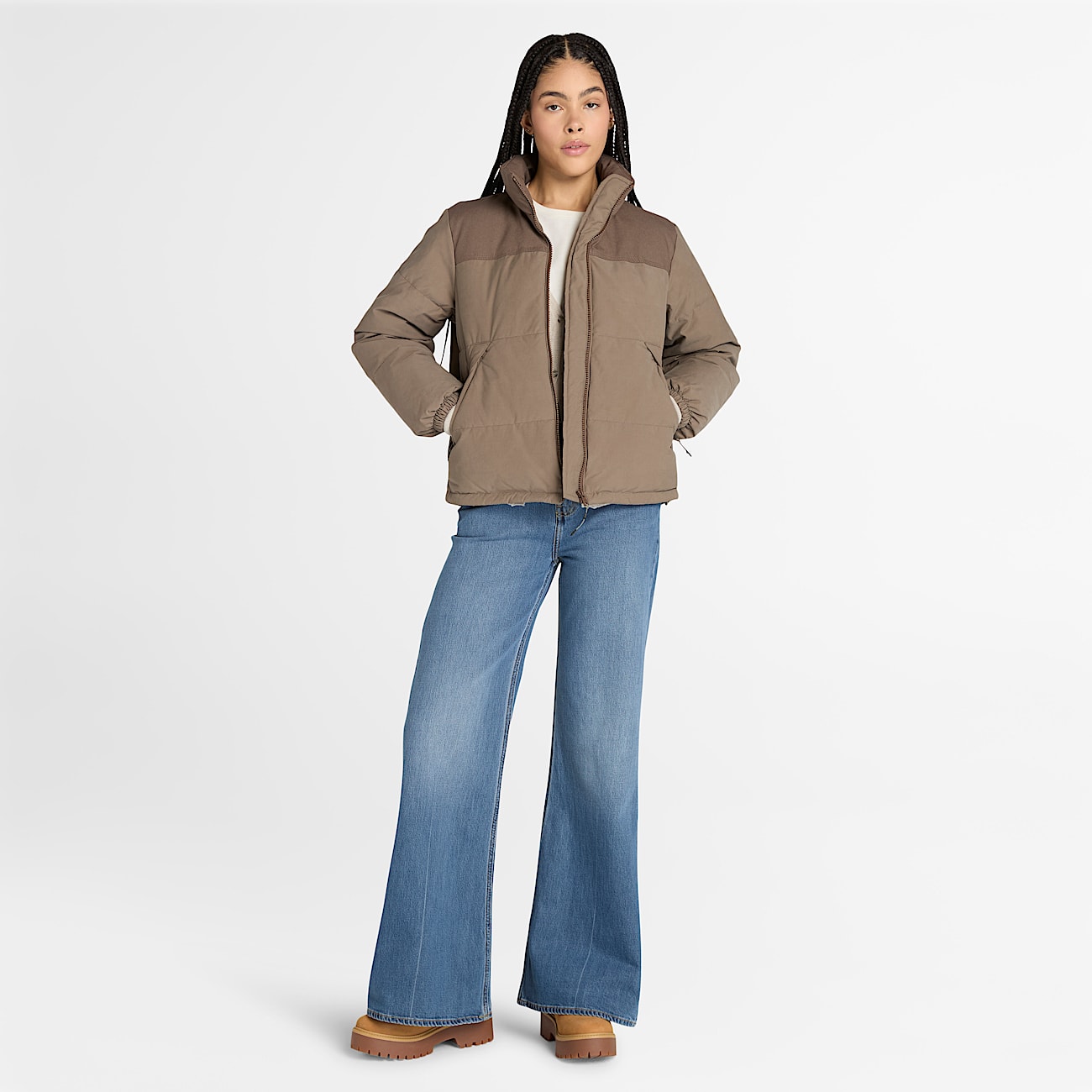 Welch Mountain Geïsoleerd Synthetisch Pufferjack voor dames in bruin - 2
