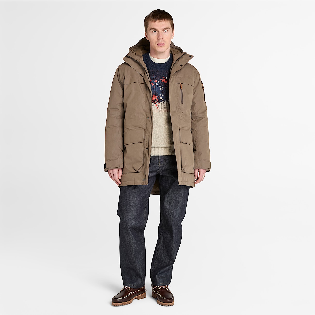 Parka de plumón Wilmington para hombre en marrón - 2