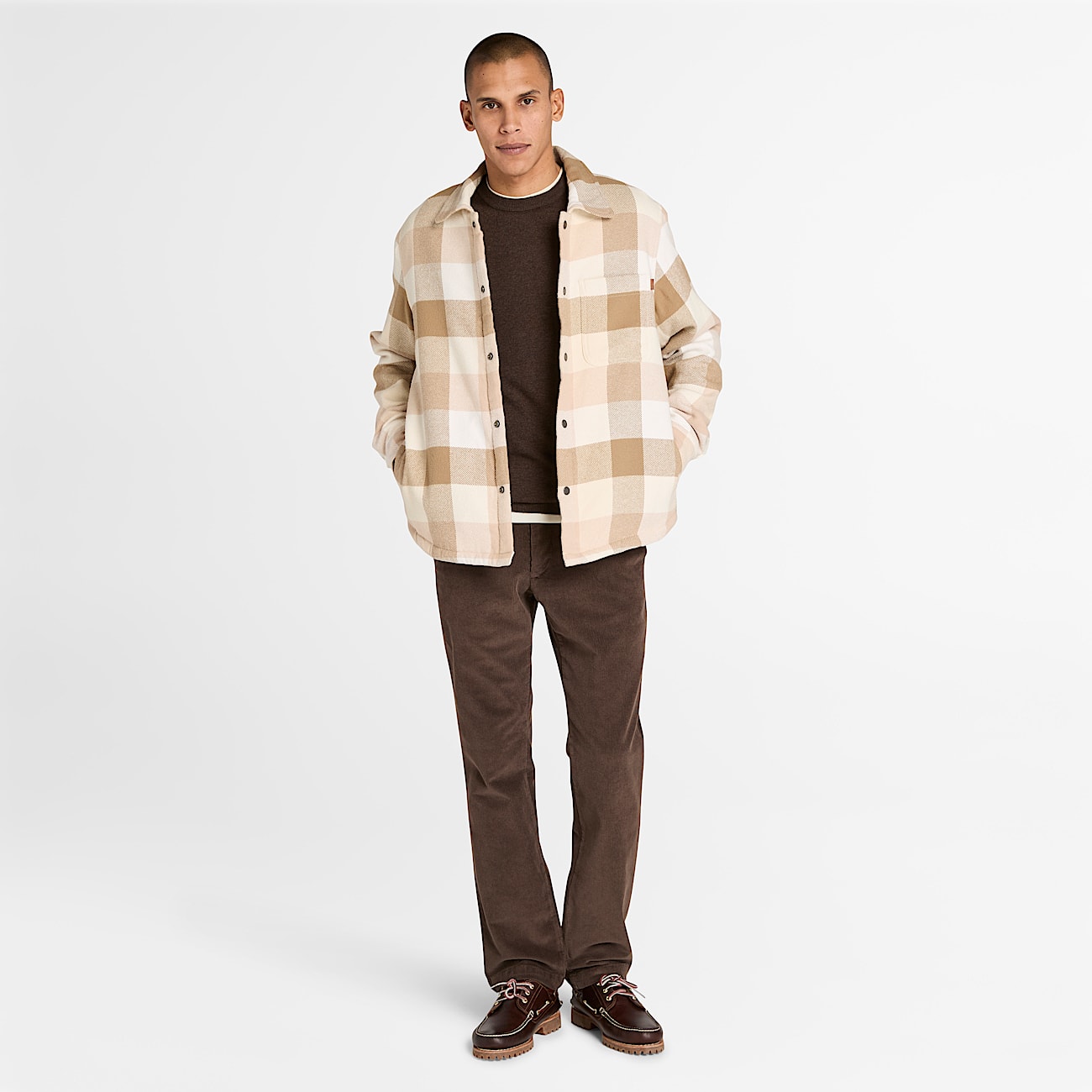 Timberland® Cohas Brook Rundhalspullover aus Merinowolle für Herren in Braun - 2