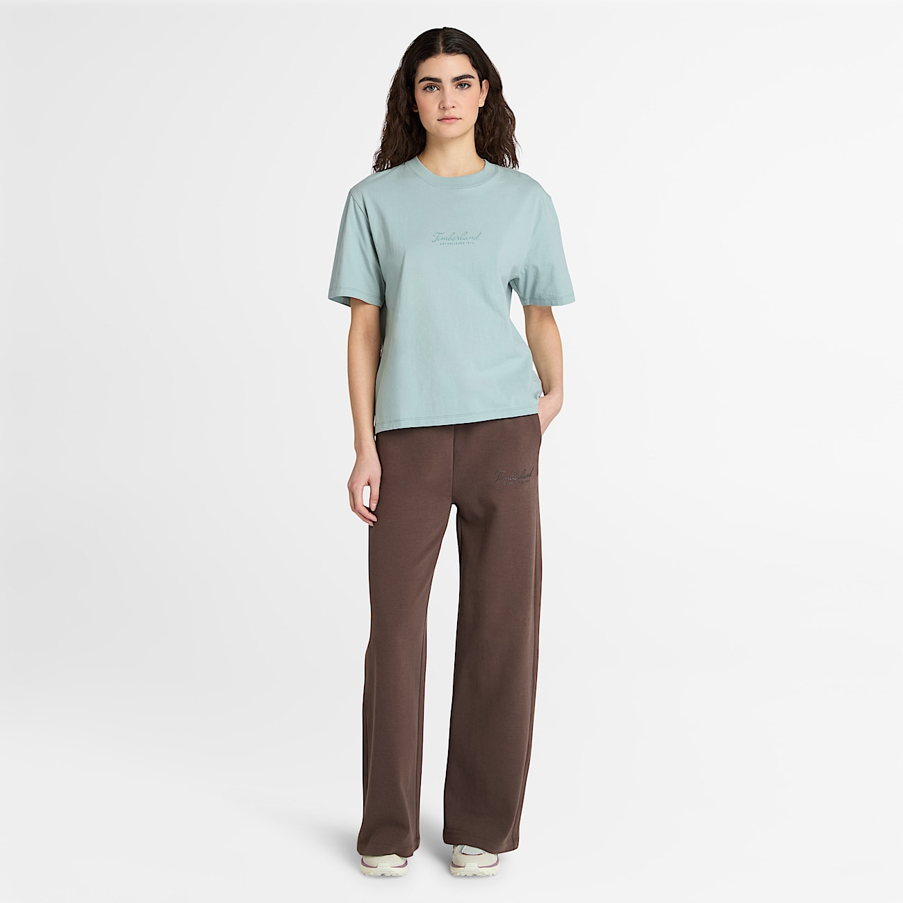 Lush Comfort Short-Sleeve Tee for Women in Grey - 2