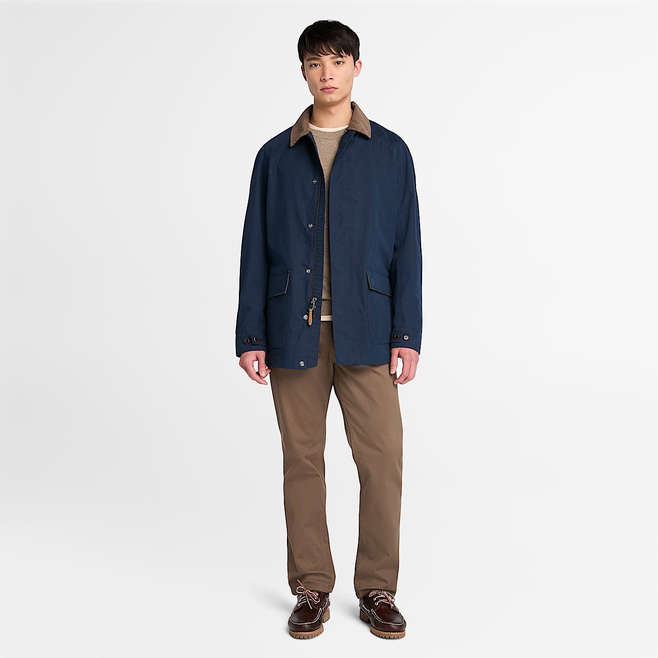 Wenham Waterproof Barn Coat for Men in Dark Blue - 2