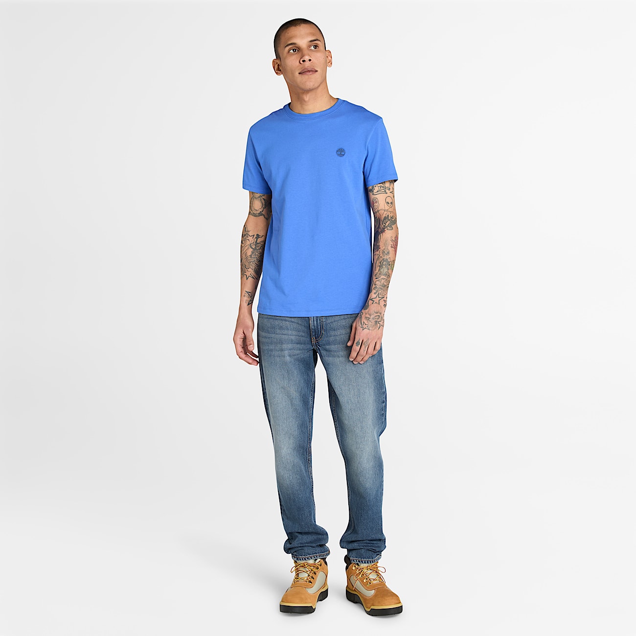 Camiseta de manga corta Dunstan River para hombre en azul - 2