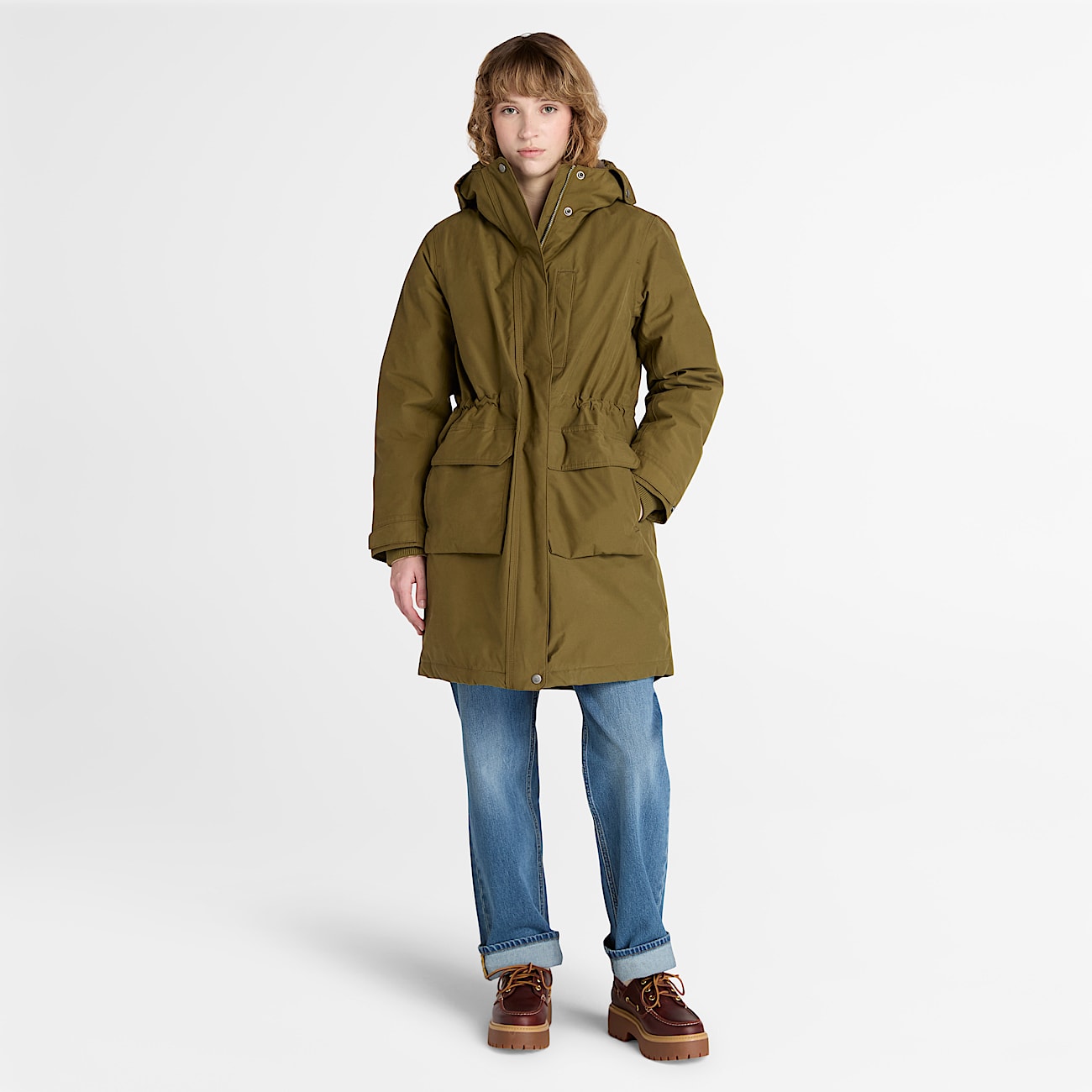 Parka impermeable Timberland® para mujer en verde oscuro - 2