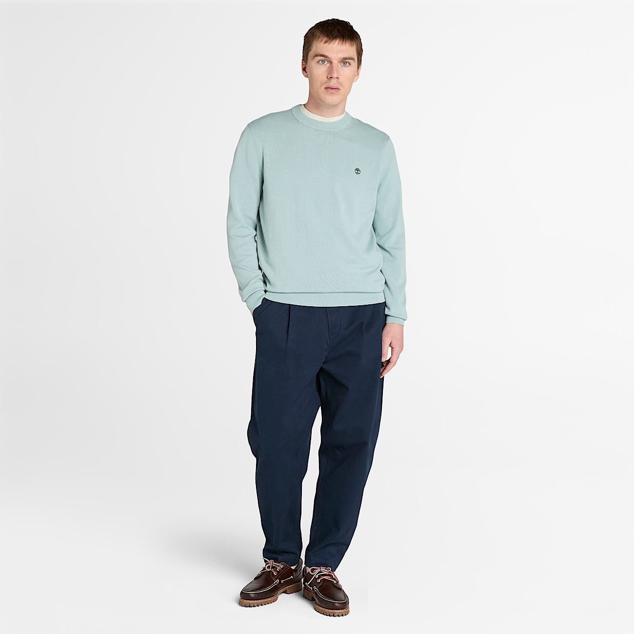 Maglione in Cotone Williams River da Uomo in grigio - 2