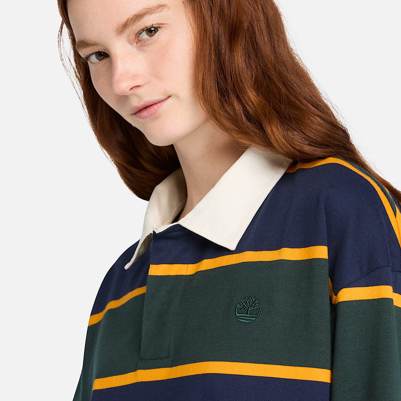 Polo de rugby en bleu foncé/vert foncé - 4
