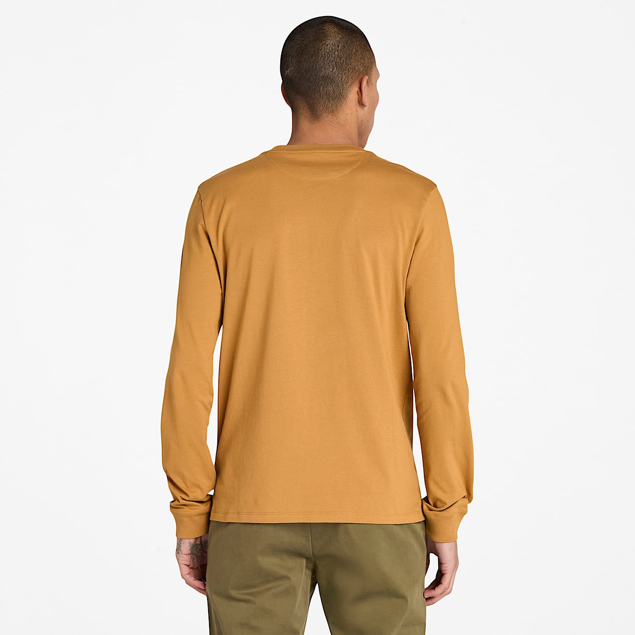 Dunstan River Langarm-T-Shirt für Herren in Gelb - 4