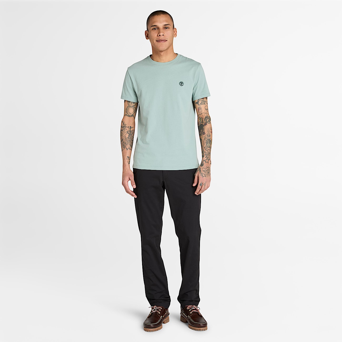 Pantaloni Chino in Twill Elasticizzato da Uomo in colore nero - 2